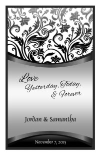 Wedding Program Cover Template 10 - Version 2